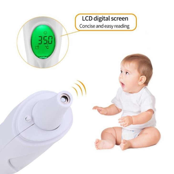 Multi-use Digital Infrared Baby Thermometer Gun Non-Contact Forehead Ear Temperature Measurement Tool For Newborn Baby Adults