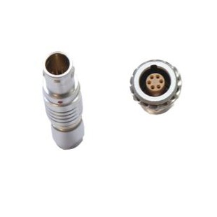 এফজিজি ইজিজি 1 বি সিরিজ 306 পুশ-পুল মেটাল স্ট্রেইট প্লাগ / ফিক্সড সকেট সংযোগকারী