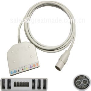 Lohmeier 98.060.120 / একটি মাল্টি প্যাটারमीटर ট্রাঙ্ক ক্যাবল (IBP * 2, তাপমাত্রা * 2, 5-সীসা ইসিজি, স্পো ২) ব্যবহার করুন