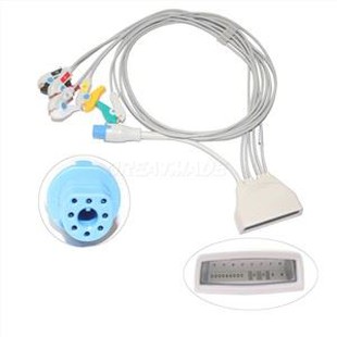 HP MX40 এর জন্য ECG 5-লিড গ্র্যাবার টেলিমেট্রি কেবল প্লাস Spo2